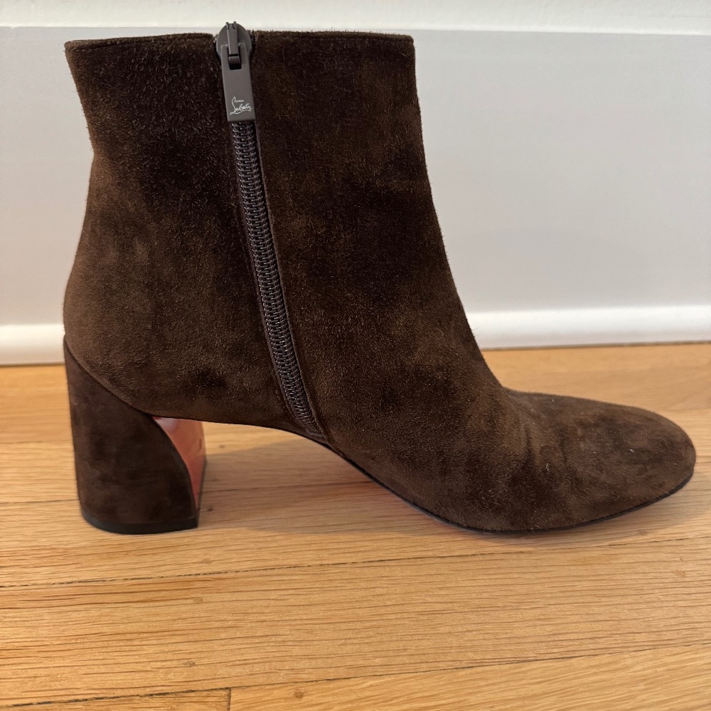 Louboutin Brown Suede Boot